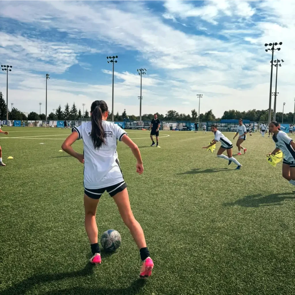Player on the ball during a training session